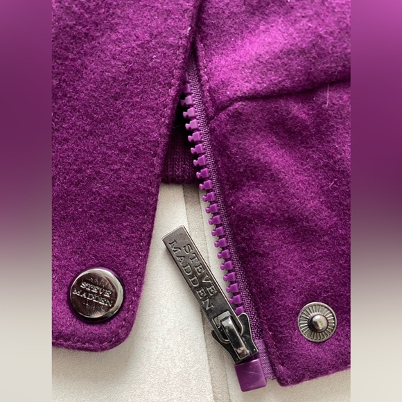 Steve Madden Purple Ruffle Jacket – Sz M - Picture 11 of 13